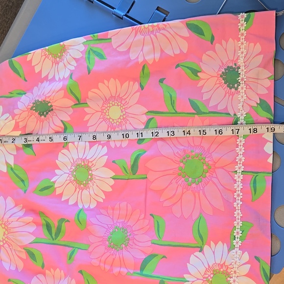 Lilly Pulitzer vintage floral retro mini cotton skirt size 8 - Picture 10 of 15